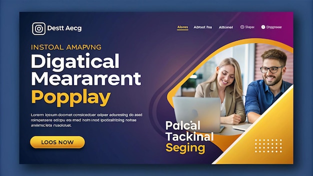 a poster for an ad for a woman with a laptop on it