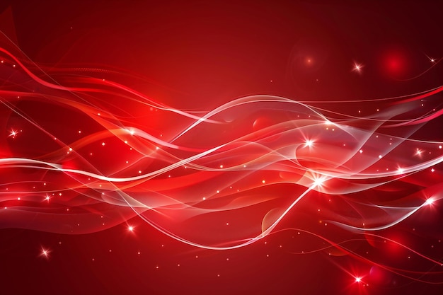 a red background with a red and white swirl of light