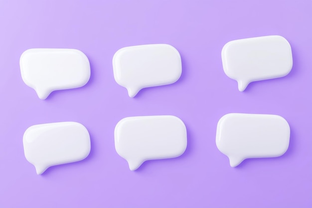 a row of white speech bubbles with one that says quot talk quot on the bottom