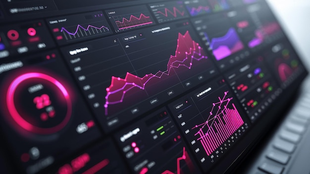 a screen with a line of graphs that says graph on it