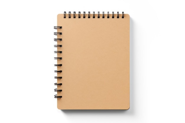 A single notepad isolated on white background