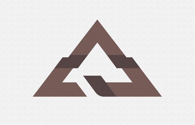 a triangle with a brown triangle on it that says quot triangle quot