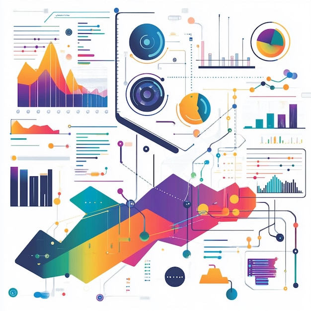 A visual depiction of the data analysis process from data collection to interpretation and decision