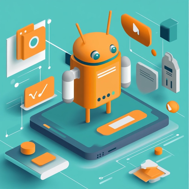 A visual of an Android apps push notification setup and configuration in Firebase