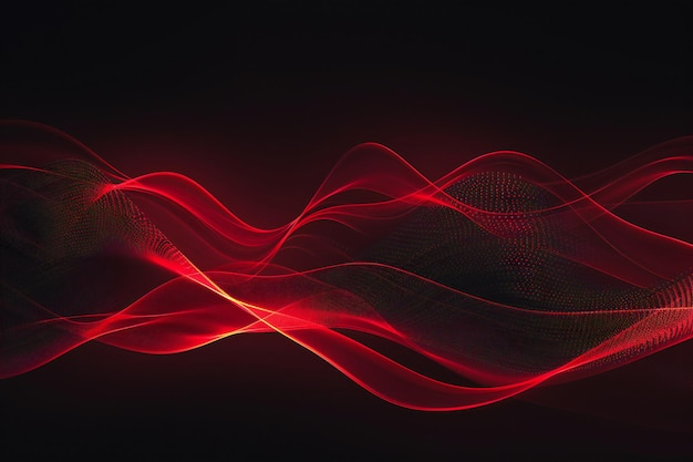 a wave with red lines and a red wave that says quot wave quot