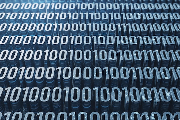abstract 10 blue coding wallpaper technology and programming concept 3d rendering