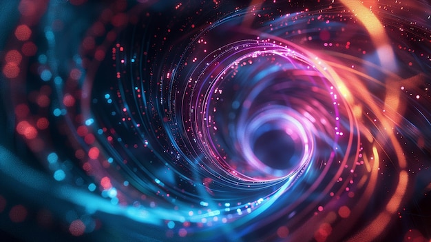 abstract 3d background with colorful swirl