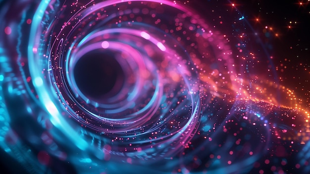 abstract 3d background with colorful swirl