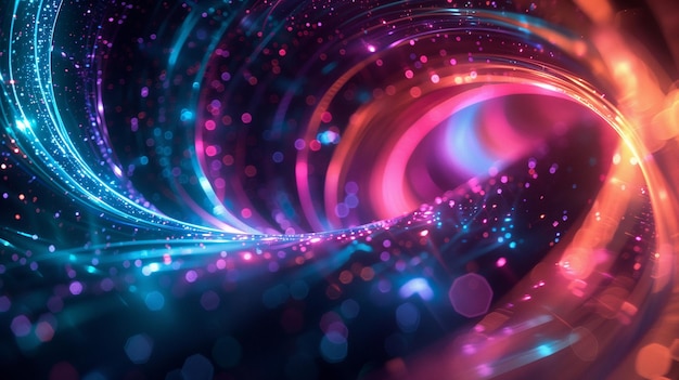 abstract 3d background with colorful swirl