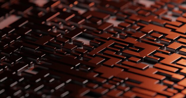 Abstract 3d design background with gpu cpu technology pattern of lines circuit board texture3d render of concept data visualization collection processing and analysis information