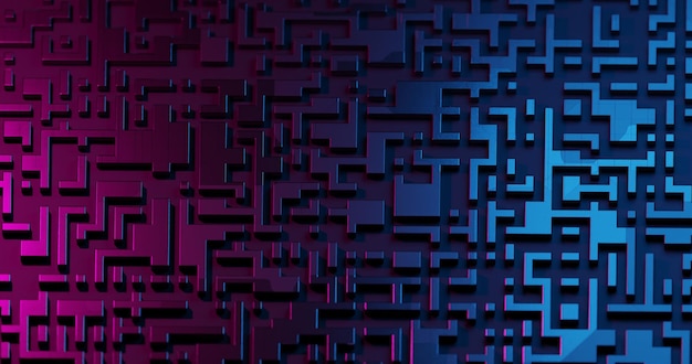 Abstract 3d design background with gpu cpu technology pattern of lines circuit board texture3d render of concept data visualization collection processing and analysis information