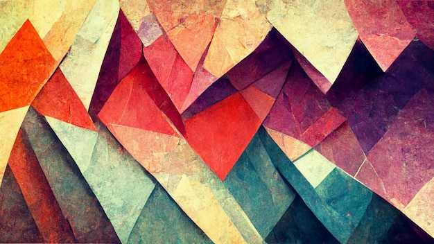 Abstract background consisting of triangles Gradient color