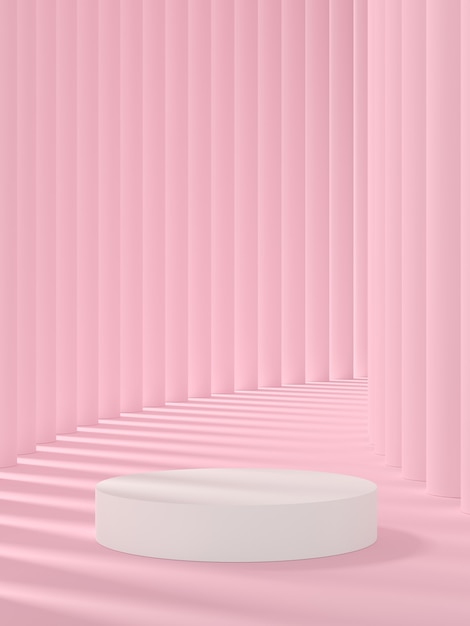 Abstract background for product branding. Mock up scene with empty space. 3d rendering