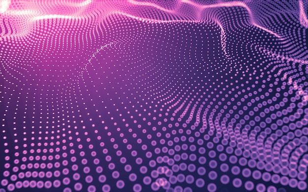 Abstract background. Molecules technology with polygonal shapes, connecting dots and lines. Connection structure.