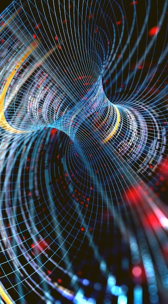 Abstract background of technology science and cloud computer. Big data structure.Net and source code