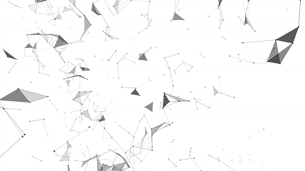 Abstract background with wireframe connections