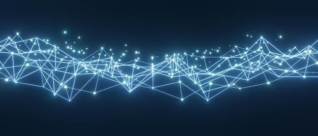 abstract blue digital plexus connection dots. technology isolated background.
