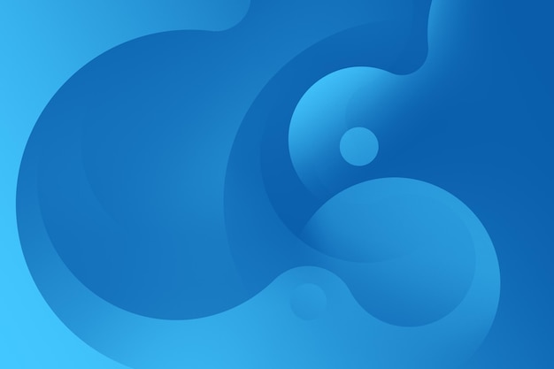 Abstract Blue Soft Fluid Backgrounds
