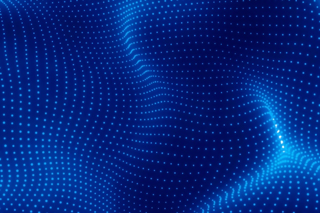 Abstract blue wave. Modern background