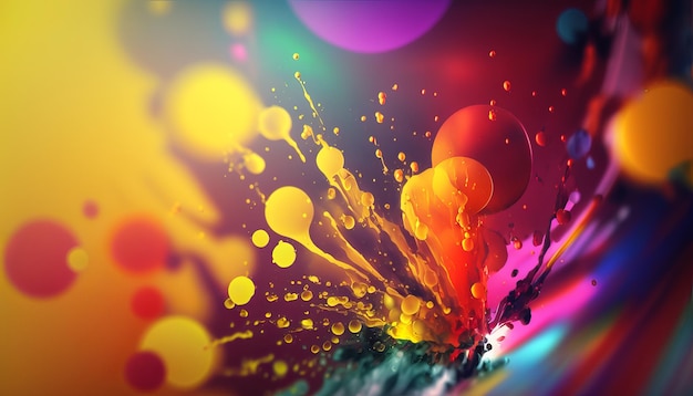 abstract bright color background generative ai