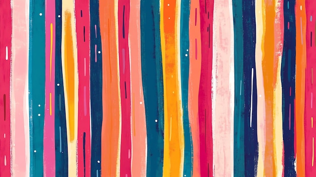 Abstract colorful stripes with a painterly texture