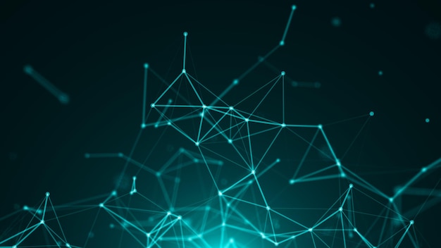 Abstract connected dots Technology background