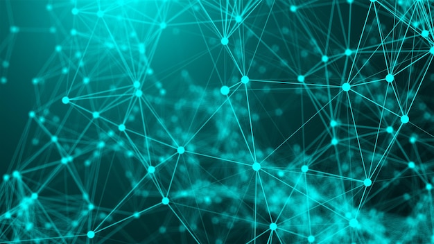 Abstract connection dots Technology background Network concept