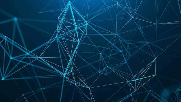 abstract digital background network connection structure science background 3d rendering