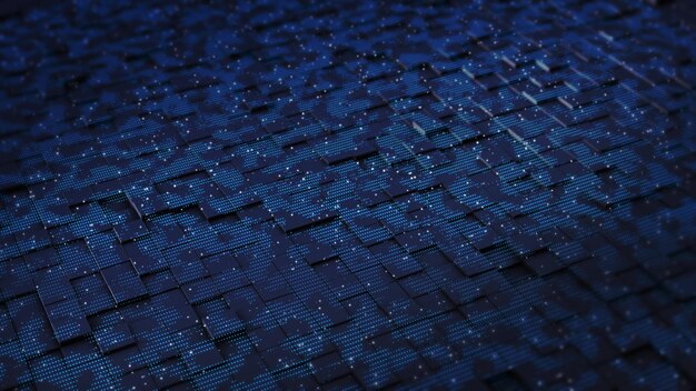 Abstract Digital Circuit Board Surface
