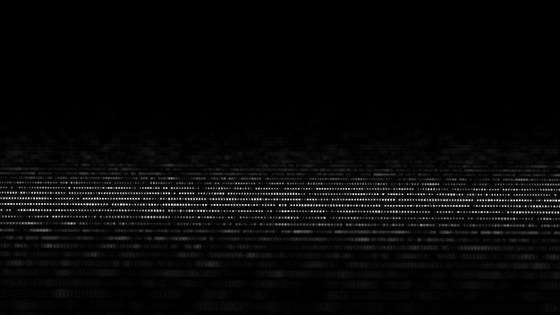 abstract digital flow particles cyber network connection background big data visualization technology backdrop 3d rendering