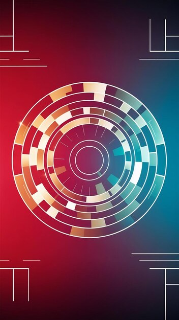 abstract disco flayer with gradient background and geometric shapes