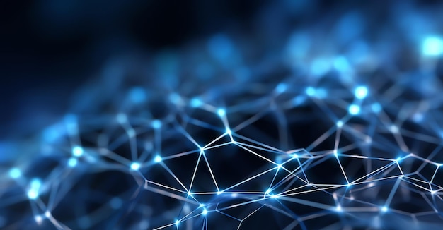 Abstract dynamic blue background
