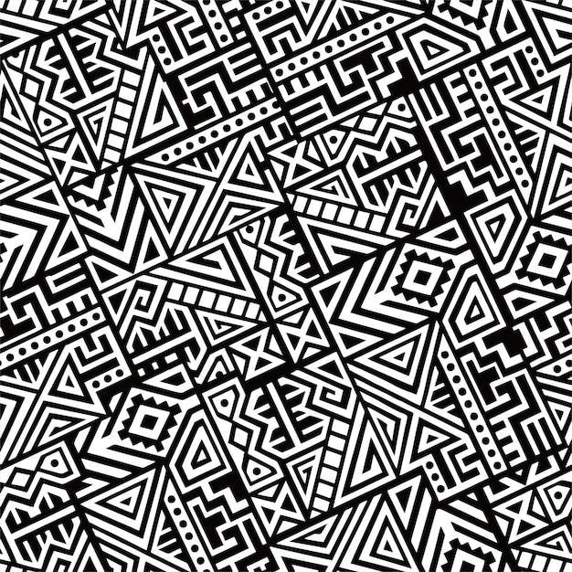 abstract ethnic background seamless pattern vector for decoraative purpose