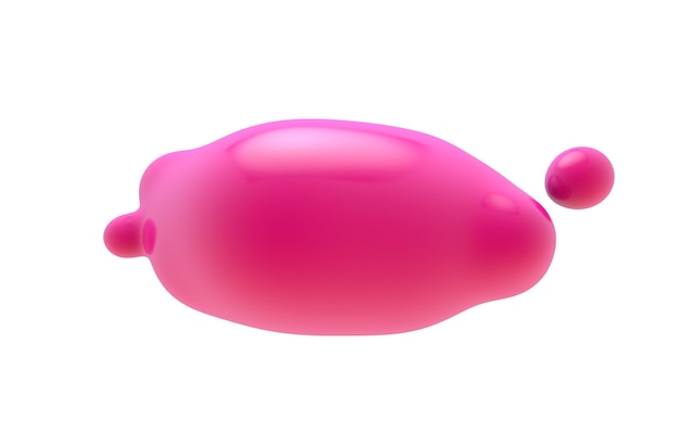 Abstract fluid blob compositions background colorful liquid shape 3D Rendering
