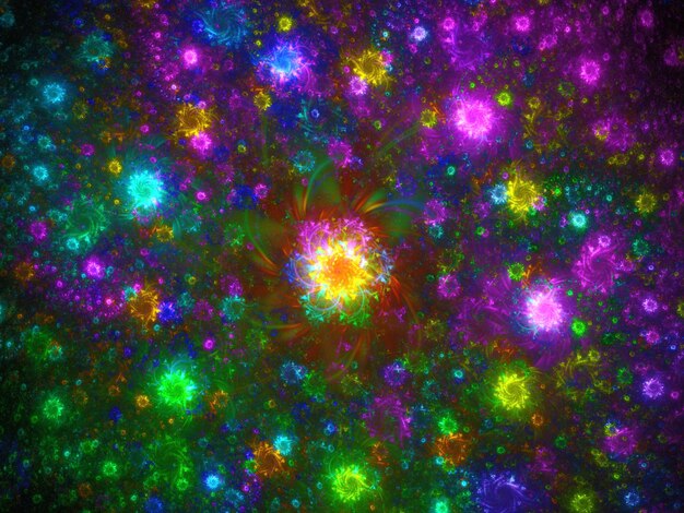 abstract fractal background 3d rendering