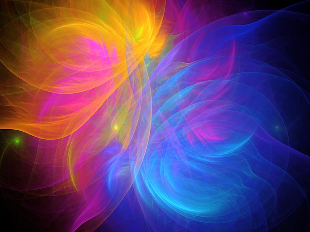 abstract fractal background 3d rendering