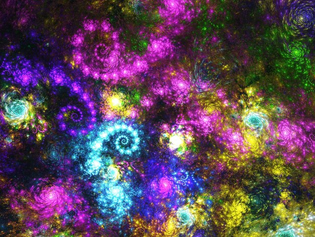 abstract fractal background 3d rendering