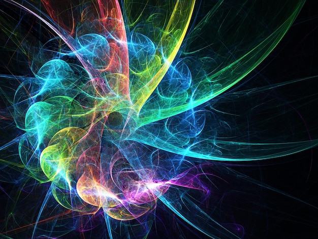 abstract fractal background 3d rendering