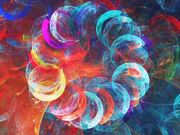 Abstract fractal background d rendering
