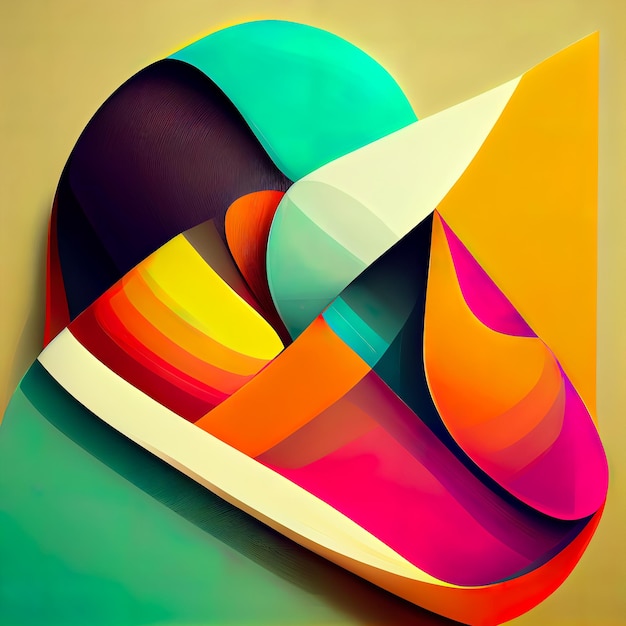 Abstract geometric wallpaper vibrant colors smooth colorful abstract background