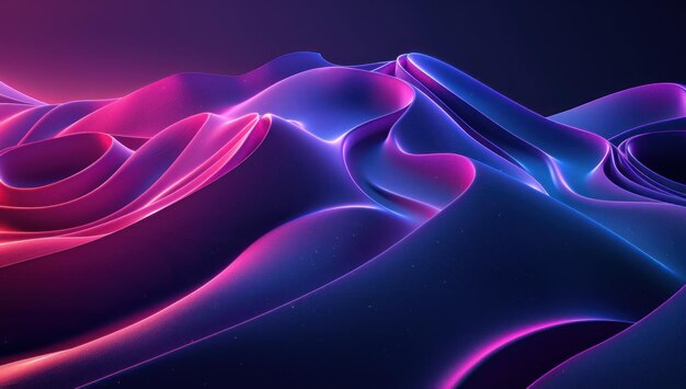 Abstract Glow Landscape