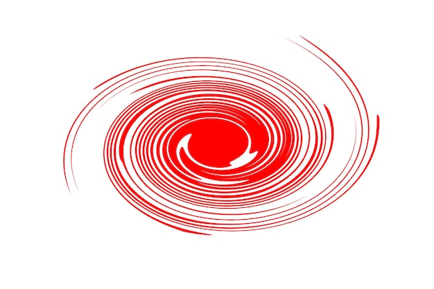Abstract illustration of a red vortex on a white background