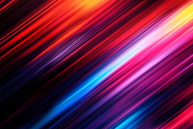 Abstract Light Streaks in Vibrant Hues Creating Dynamic Visual Patterns
