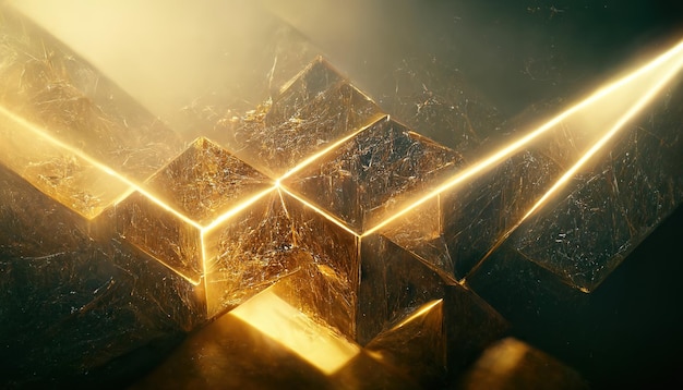 Abstract luxury golden background Mysterious beautiful shiny gold texture backdrop 3D illustration