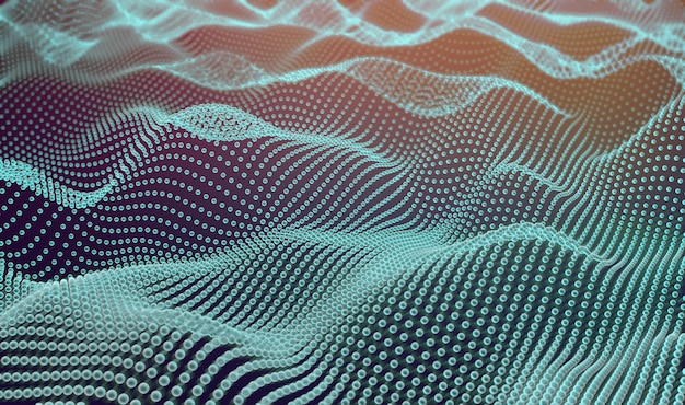 Abstract mesh and stucture background3d illustration