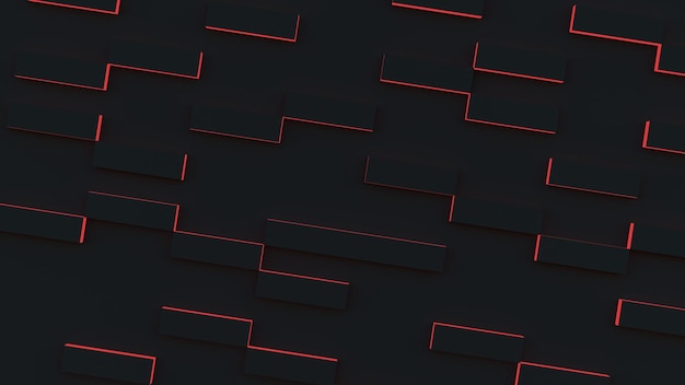 Abstract modern background pattern black and red Technology style