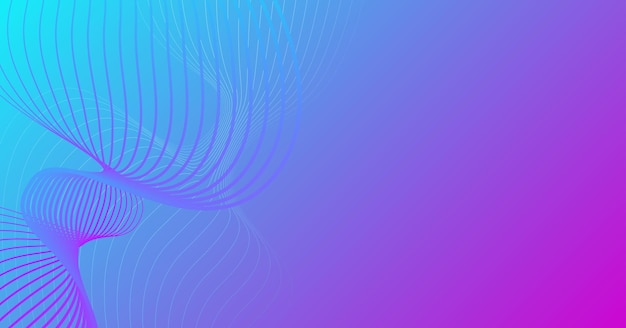 abstract modern rectangular banner background with empty right part blue purple pink gradient