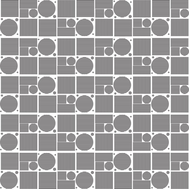 Abstract ornaments are formed by straight lines as a source of graphic elements