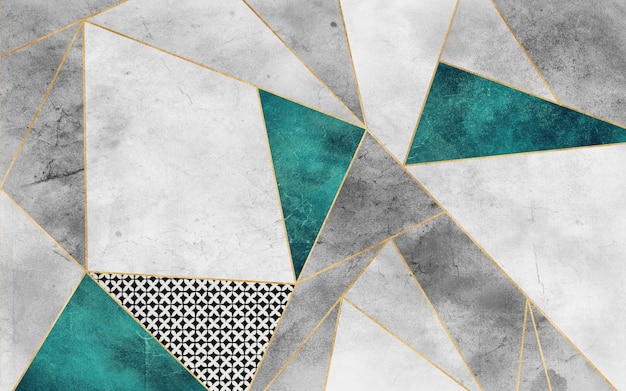 Abstract painting geometry golden art background the high quality background texture