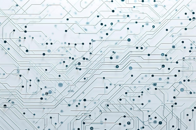 abstract pattern inspired by futuristic circuitry using lines and nodes to create a techinspired visualgenerative ai